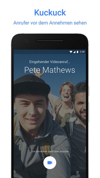 Google Duo Videotelefonie-App