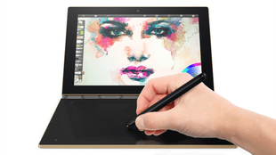Lenovo Yoga Book: Touch-Tastatur wird zur Schreib- und Zeichenfläche