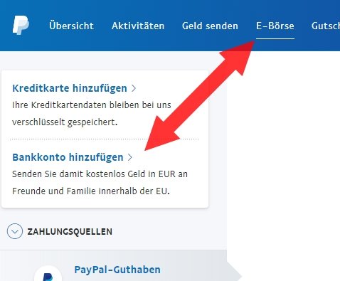 Paypal Bankkonto HinzufГјgen Fehler