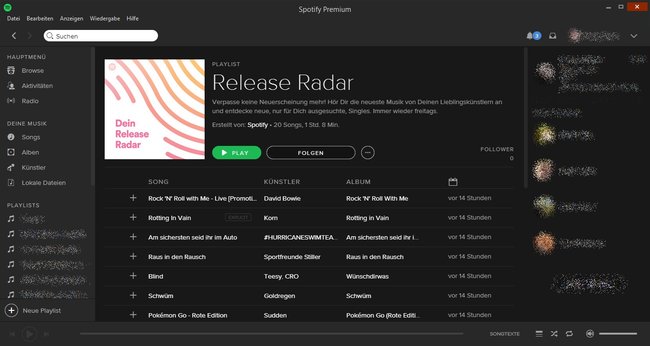 Spotify Dein Release Radar