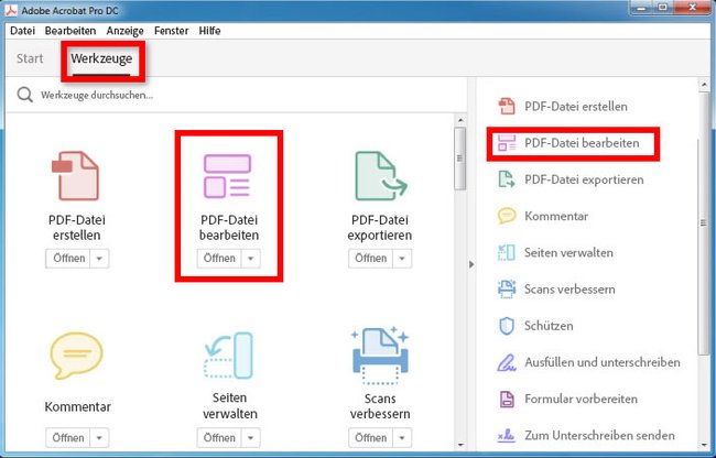 Acrobat DC: So fügt ihr ein Bild in eine PDF-Datei ein.