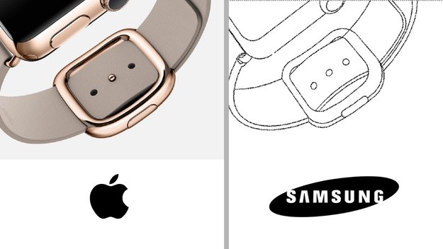 Faulheit oder Scherz? Samsung kopiert Apple Watch in Patentzeichnung
