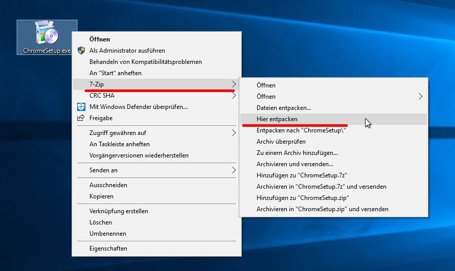 exe datei entpacken mit mac