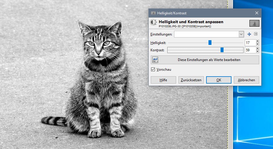 Gimp Bild SchwarzWeiß machen so geht
