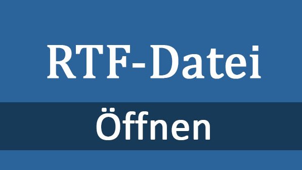 RTF-Datei öffnen – so geht