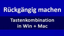 Tastenkombination: Rückgängig machen – so geht's