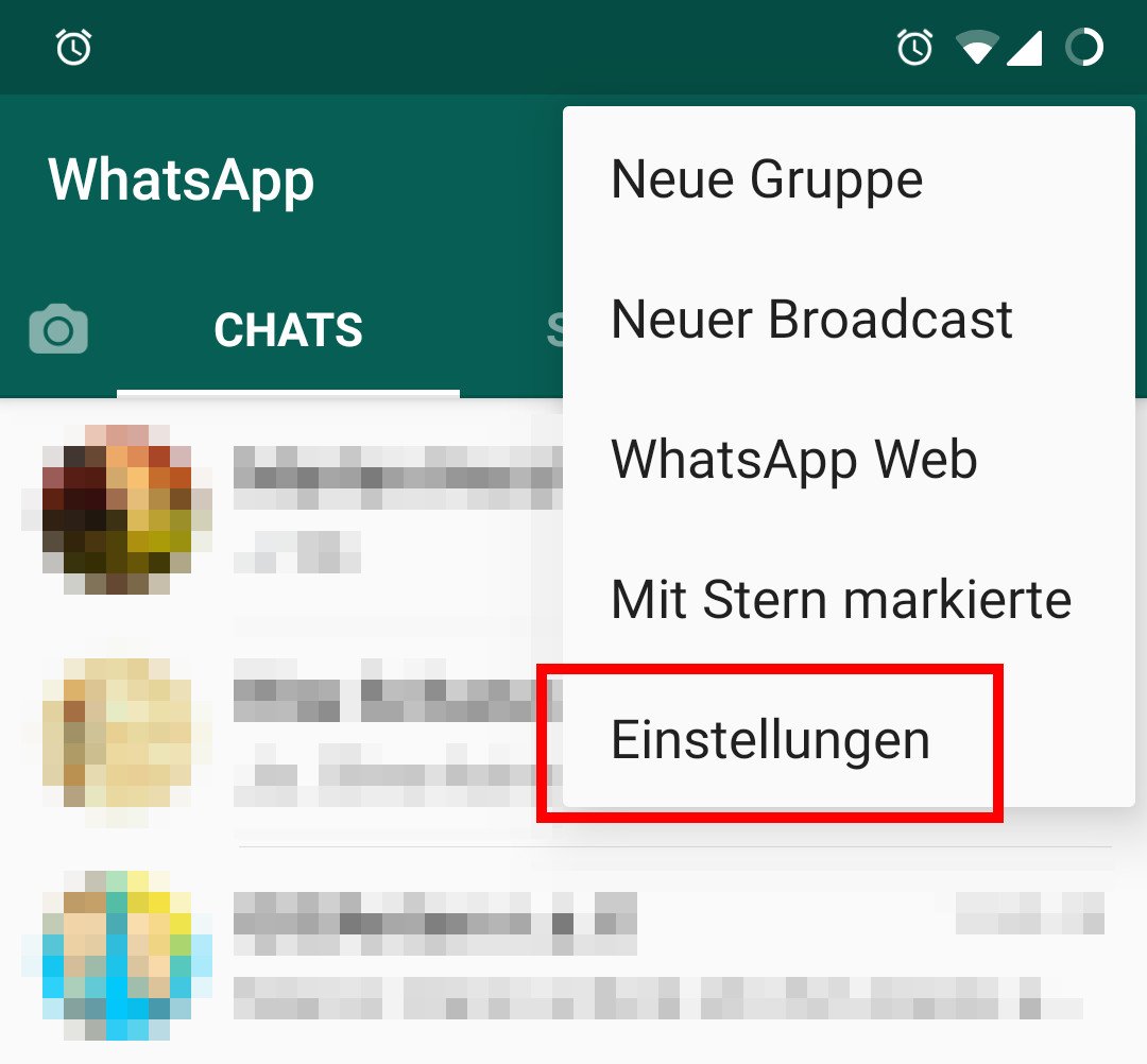 Blaue Haken in WhatsApp deaktivieren