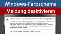 Windows-Meldung „Farbschema ändern“ deaktivieren – so geht's