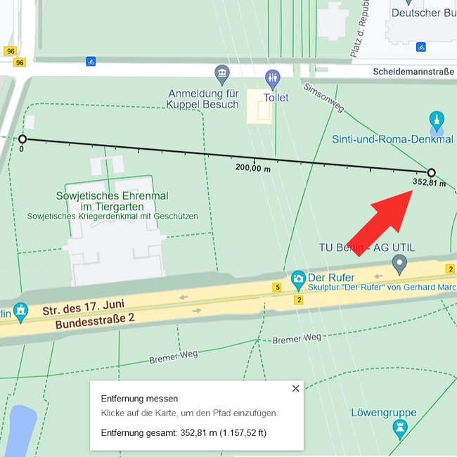 Google Maps Entfernung messen PC Browser 02