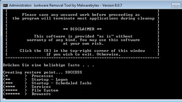 Top-Download der Woche 39/2016: Junkware Removal Tool