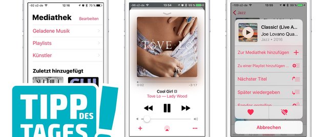 Musik-App in iOS 10: Tipps zum Musikhören auf iPhone und iPad