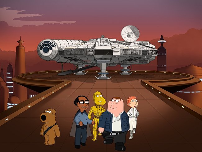 star wars family guy trilogie