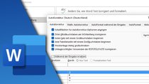 Word – wie kann ich Autokorrektur ausschalten/einschalten?