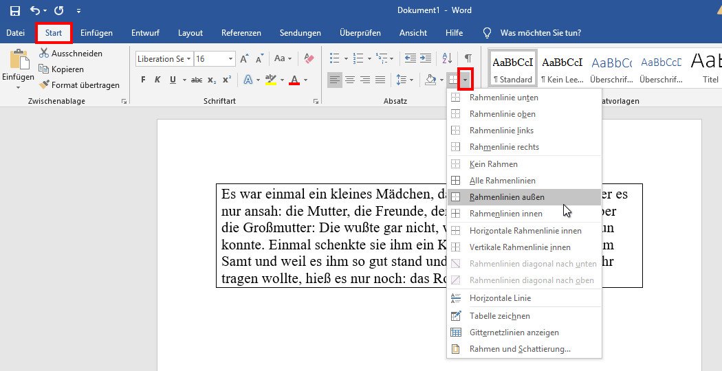 Word Rahmen Um Texte Seiten Bilder Einfugen So Geht S