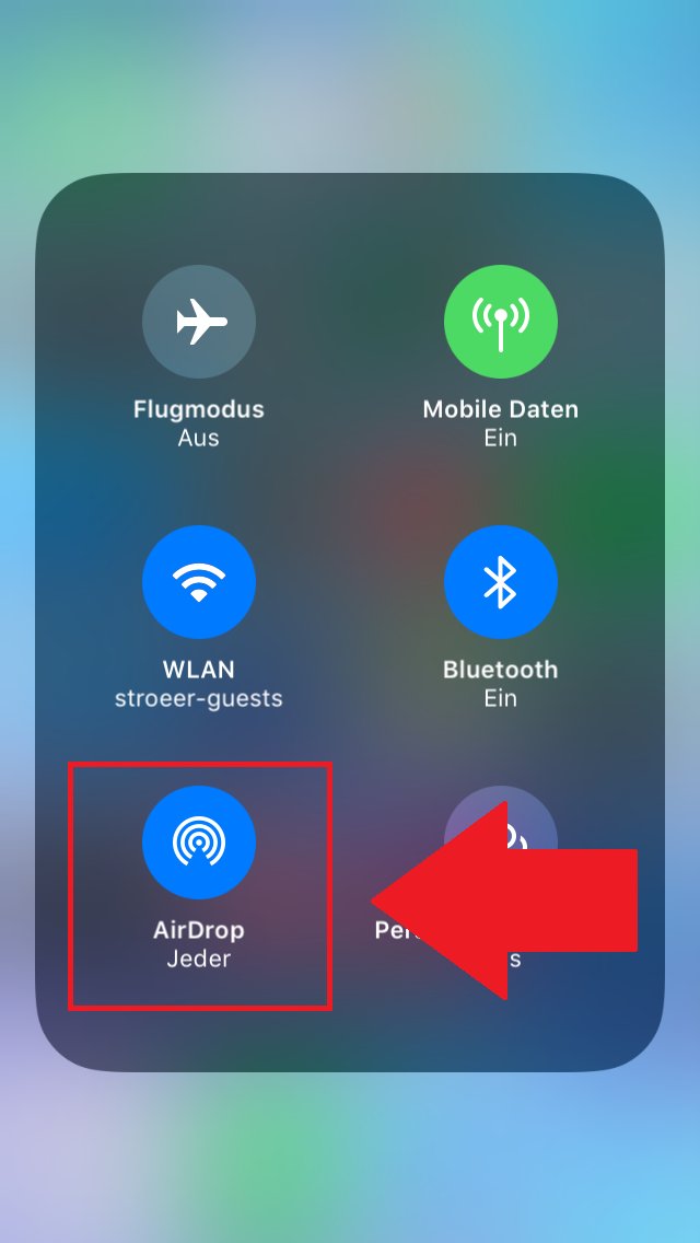 Airdrop как передать на айфон