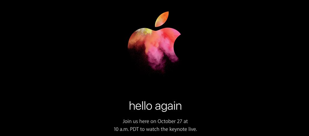 „hello again”: Apple lädt zum MacBook-Event am 27. Oktober