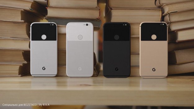 Pixel (XL): Renderbilder setzen Google-Smartphones gekonnt in Szene