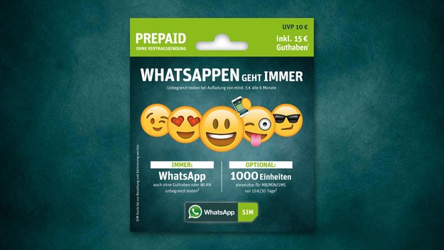 Wieder erhältlich: WhatsApp-SIM mit WhatsApp-Flatrate kehrt zurück
