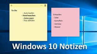 Windows 10: Notizen für Desktop – so öffnet ihr die App
