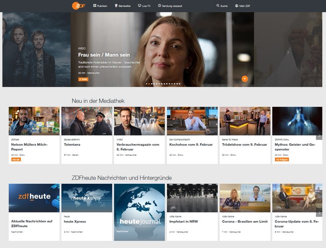 ZDF Mediathek Live-Stream