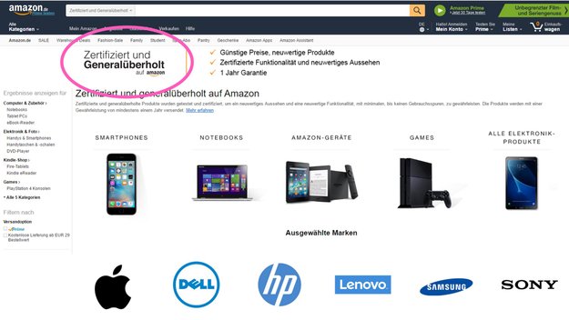 Geld sparen: Amazon verkauft gebrauchte Elektronik jetzt mit Garantie