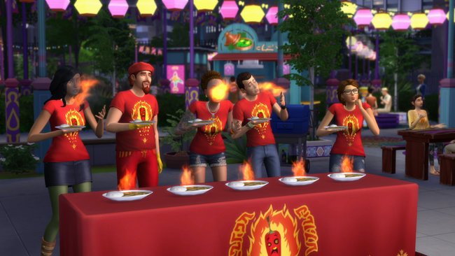 Auf den Festivals nehmen eure Sims an einzigartigen Wettbewerben teil.