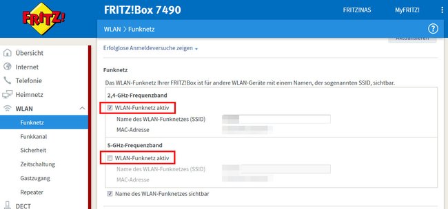 Fritzbox-Router: Hier deaktiviert ihr das WLAN.