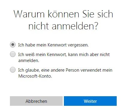 outlook-passwort-vergessen