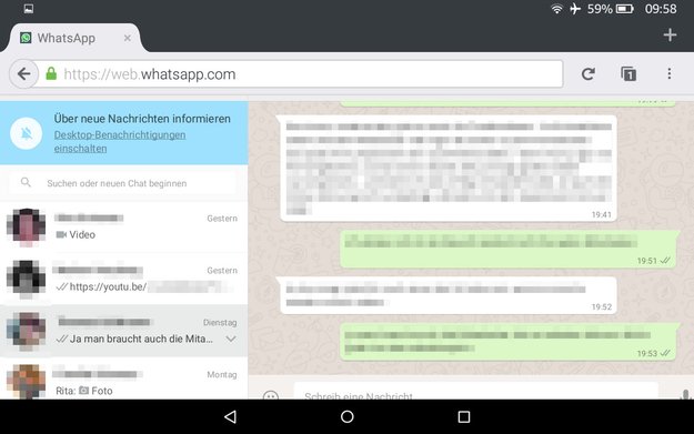 WhatsApp auf dem Tablet nutzen – so gehts