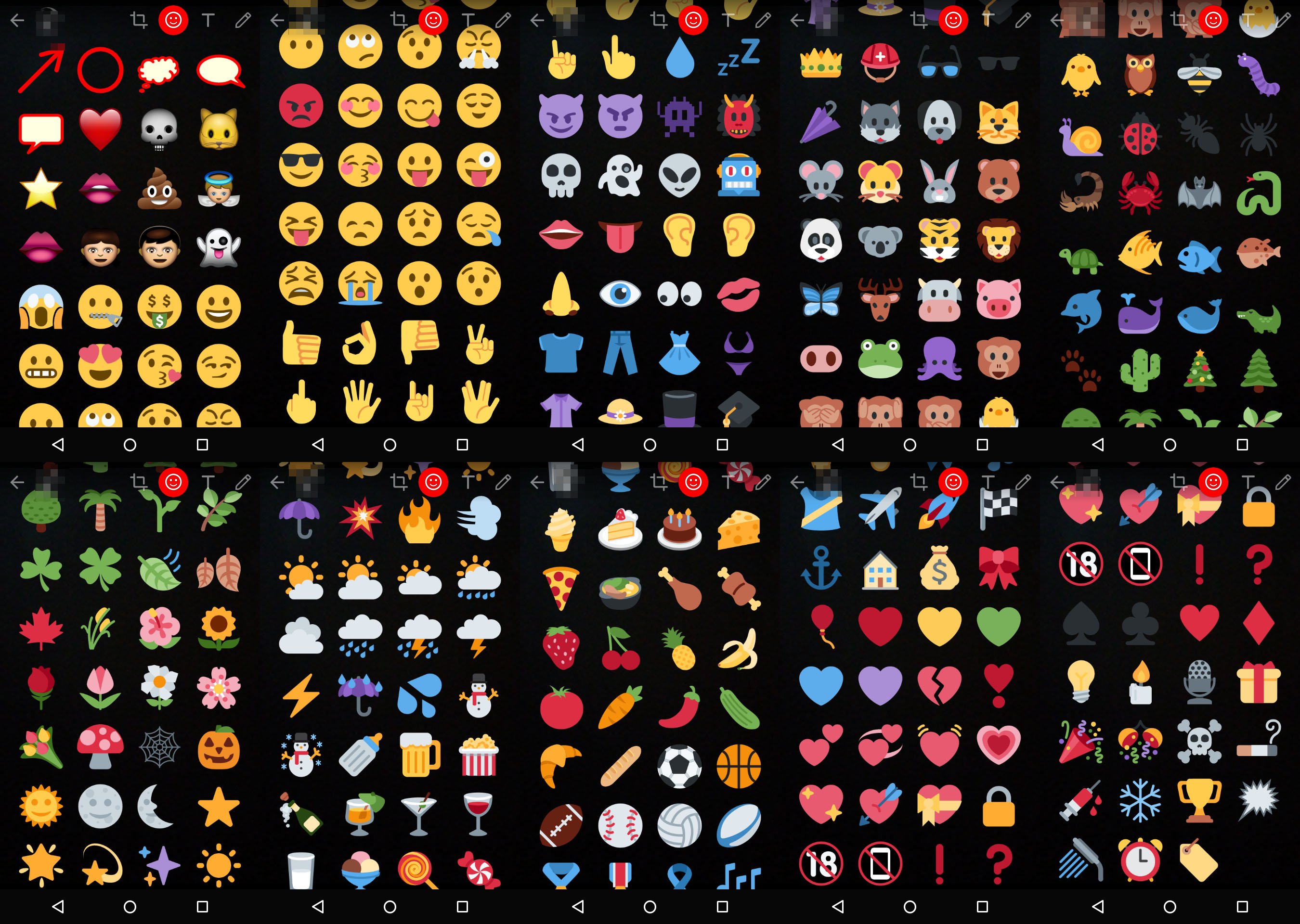 WhatsApp: Alle Emojis und Smileys der Kamera. 