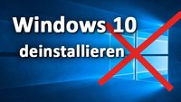 Windows 10 deinstallieren & löschen – so geht's