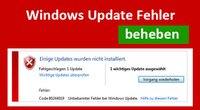 Lösung: Windows-Update-Fehler beheben – so geht's