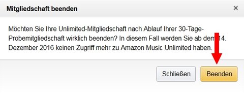 Amazon Music Unlimited kuendigen