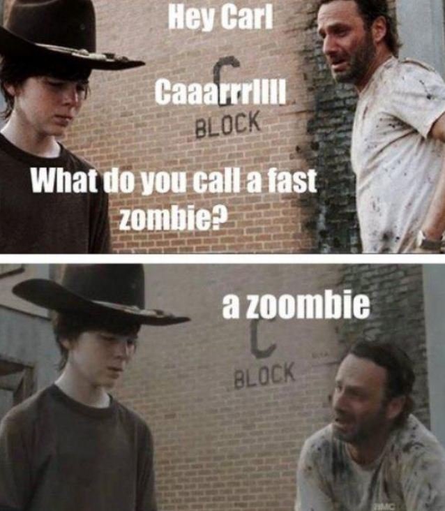 Carl Zoombie Meme