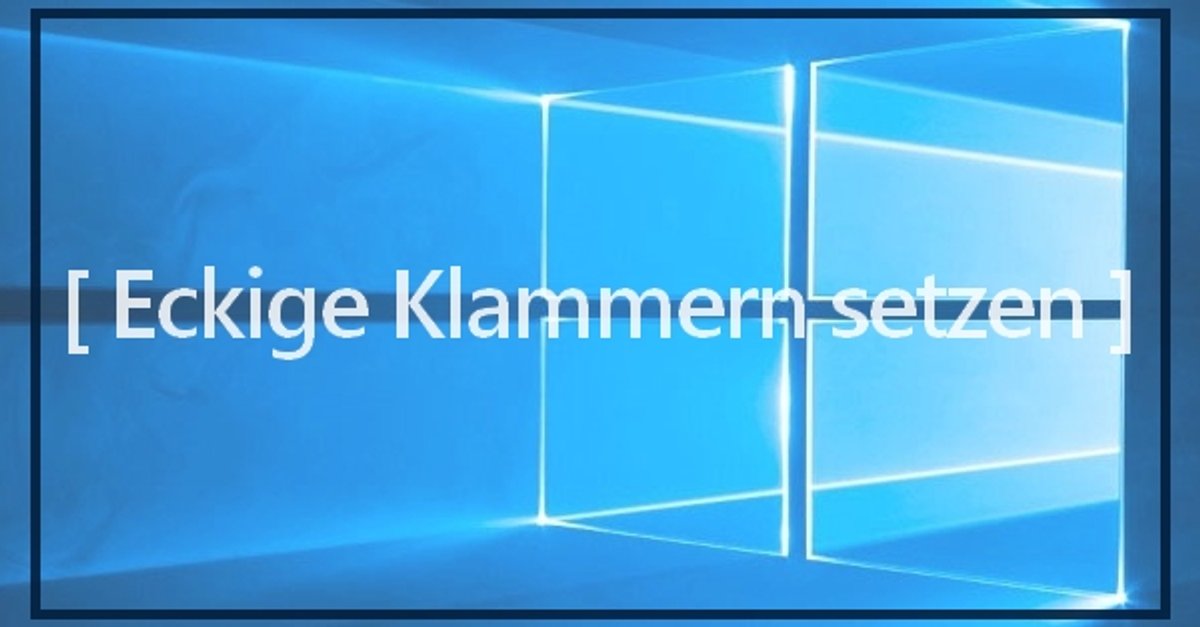 Eckige Klammern Word Windows Titelbild rcm1200x627u