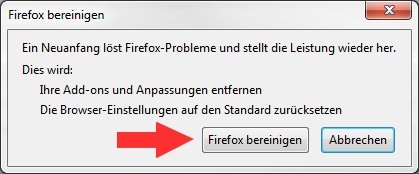 Firefox bereinigen