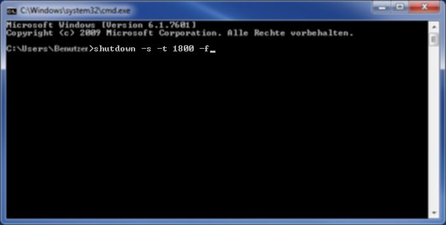 Shutdown Befehl Shutdown Timer CMD