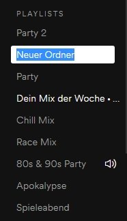 Spotify Ordner