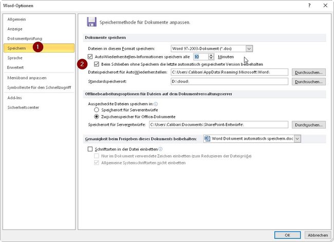Word-Optionen-automatisch-speichern