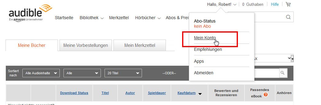 Audible: Hörbuch zurückgeben & umtauschen – so geht's