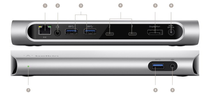 MacBook Pro 2016: Belkin kündigt Thunderbolt-3-Dock an