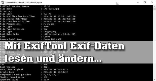 ExifTool 12.68 download the last version for windows