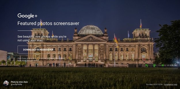 Google veröffentlicht Fotos-Bildschirmschoner für Mac
