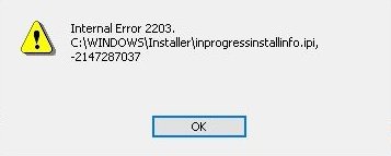Installation bricht ab: Fehler 2203 – So geht's trotzdem