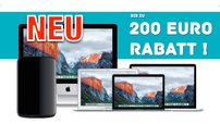 Bis zu 200 € Sofortrabatt für iMac, MacBook (Pro/Air) und Mac Pro