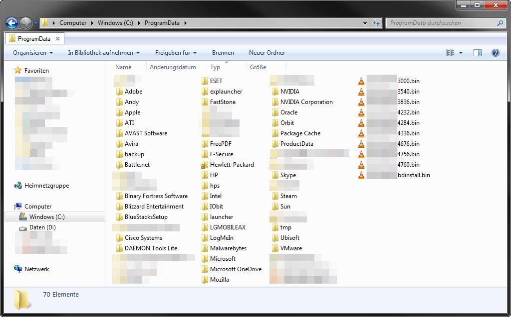 ProgramData – Was ist das? Löschen?