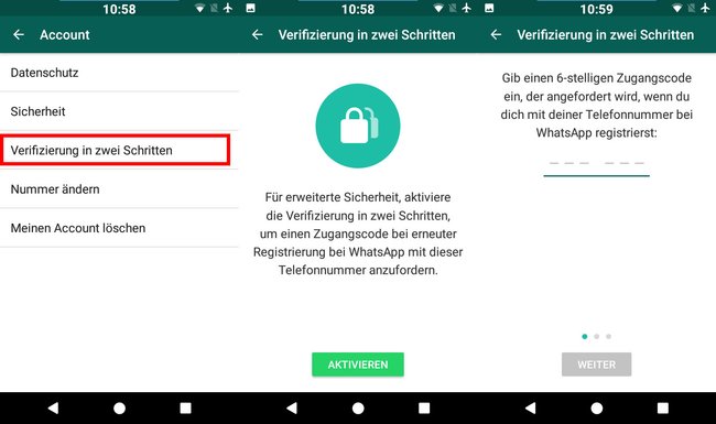 WhatsApp: So aktiviert ihr die Zwei-Faktor-Authentifizierung.