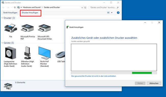 Windows 10: Hier richtet ihr euren Netzwerkdrucker ein.