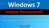 Lösung: Windows 7 Benutzerprofil kann nicht geladen werden