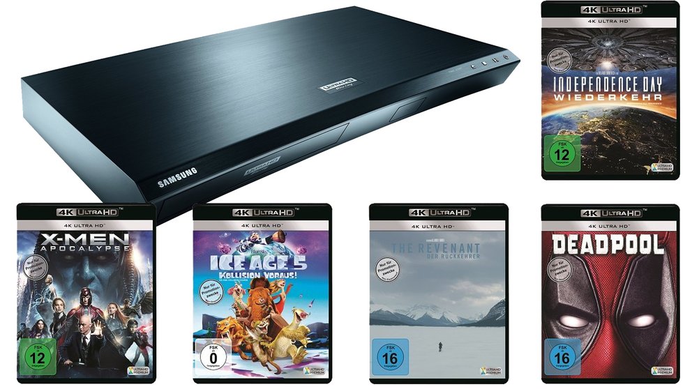 Amazon: Samsung UHD Blu-ray-Player K8500 kaufen und 5 UHD Filme geschenkt bekommen